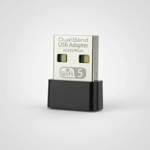 ADAPTADOR WIFI USB 600MBPS DOBLE BANDA 2.4G 5G PARA PC